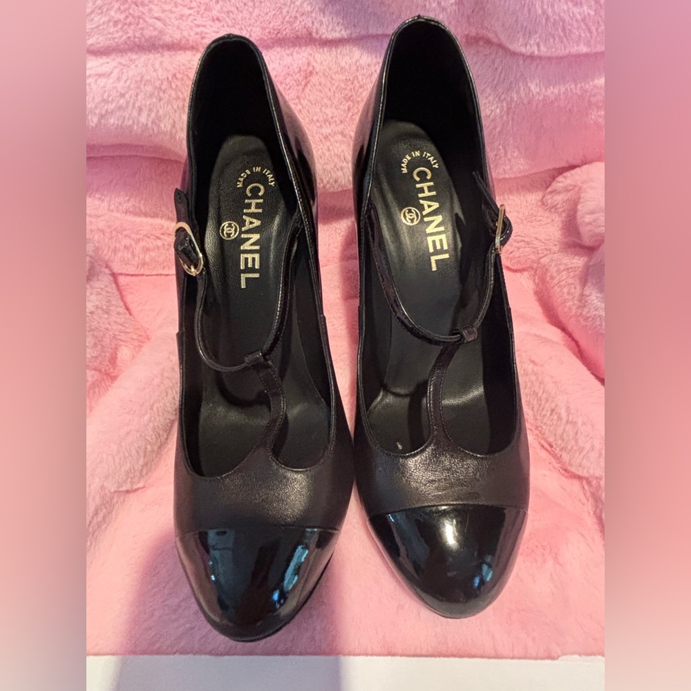 Authentic Coco Chanel Black Heels